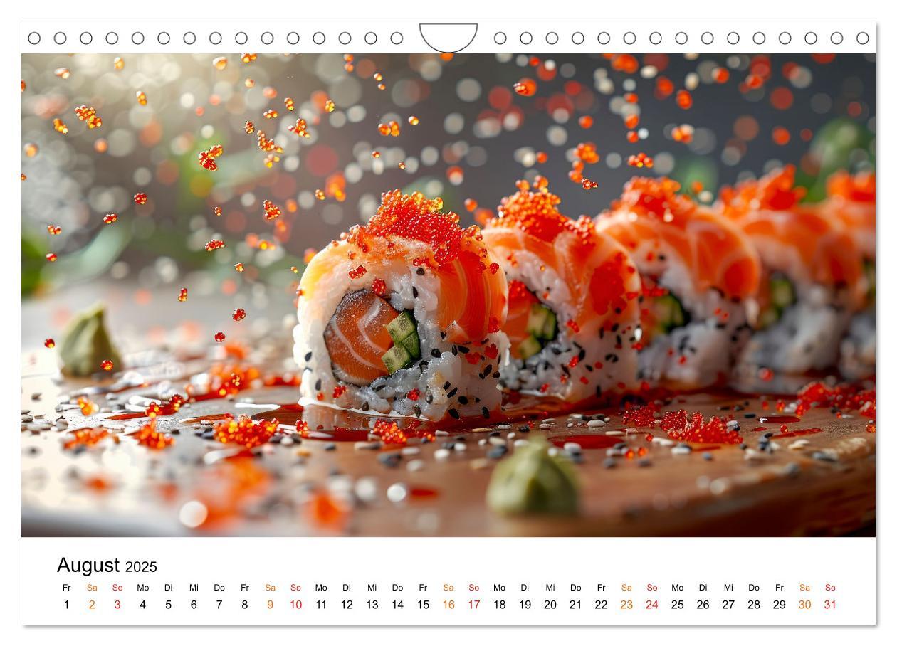 Bild: 9783457129296 | Sushi für Gourmets (Wandkalender 2025 DIN A4 quer), CALVENDO...