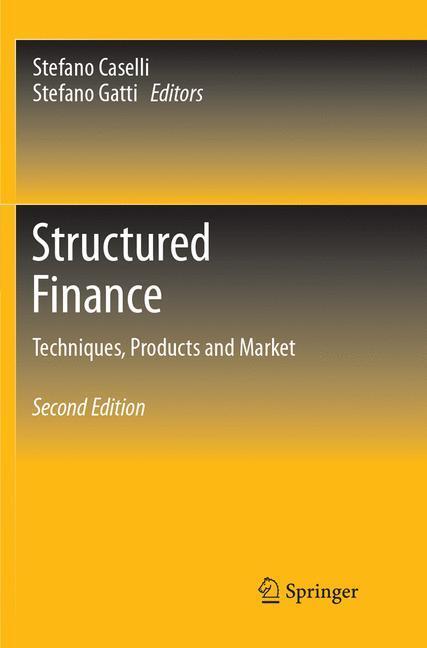 Cover: 9783319853246 | Structured Finance | Techniques, Products and Market | Gatti (u. a.)