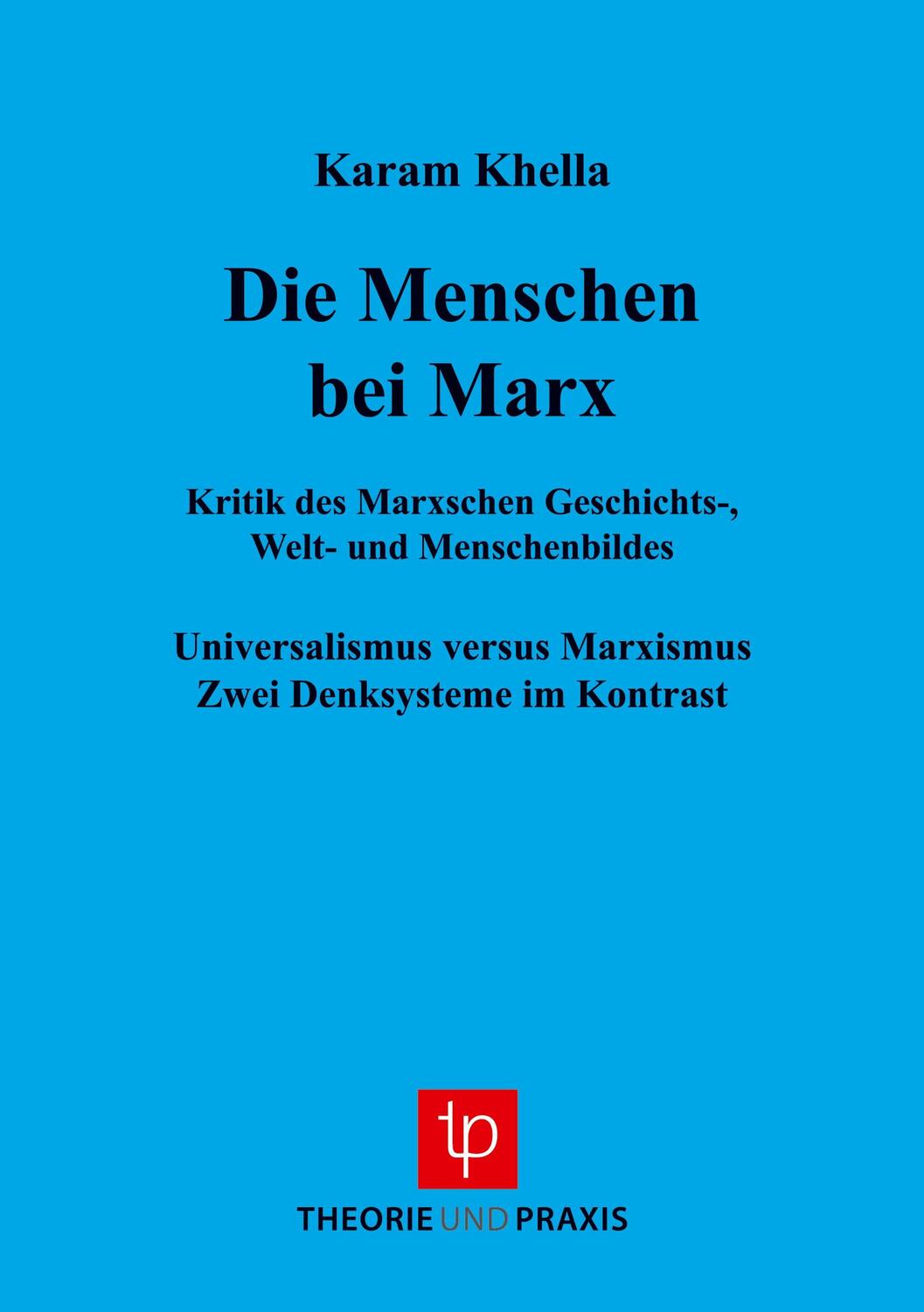 Cover: 9783921866665 | Die Menschen bei Marx | Karam Khella | Taschenbuch | Paperback | 2013
