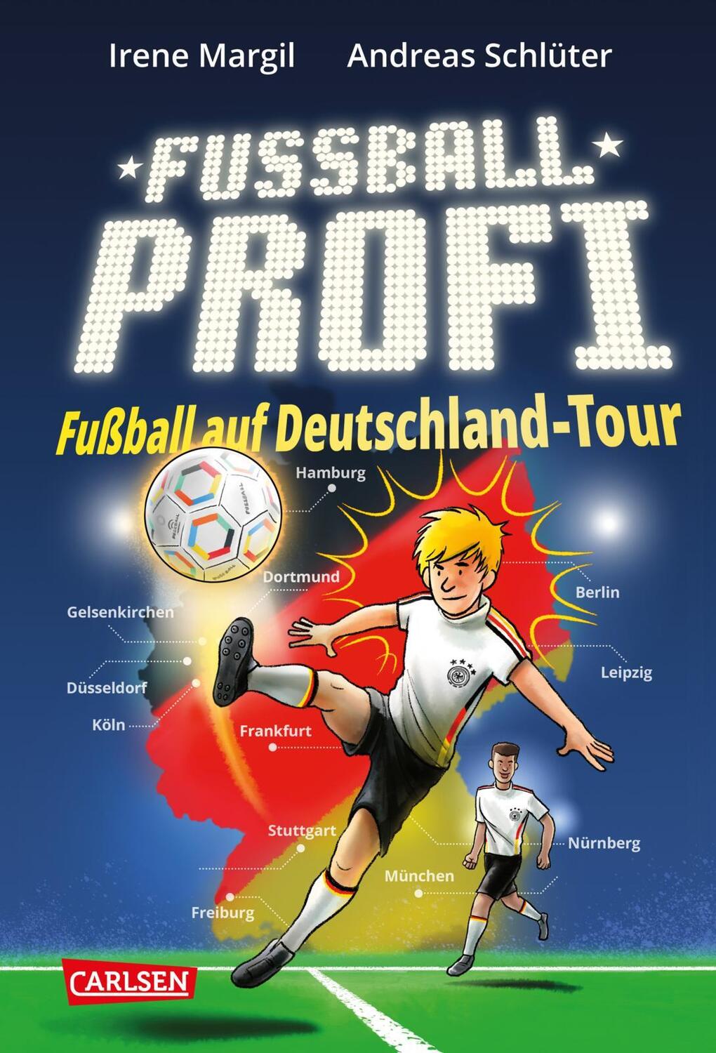 Cover: 9783551651952 | Fußballprofi 5: Fußballprofi - Fußball auf Deutschland-Tour | Buch