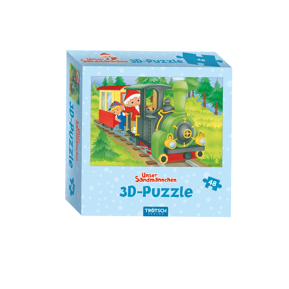 Cover: 4260619114987 | Trötsch Unser Sandmännchen 3D Puzzle Eisenbahn | Puzzlespaß 3D Puzzle