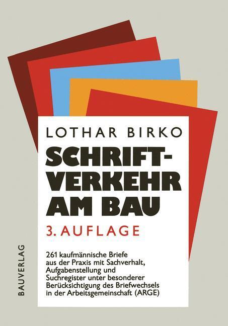 Cover: 9783322848888 | Schriftverkehr am Bau | Lothar Birko | Taschenbuch | Paperback | 2012