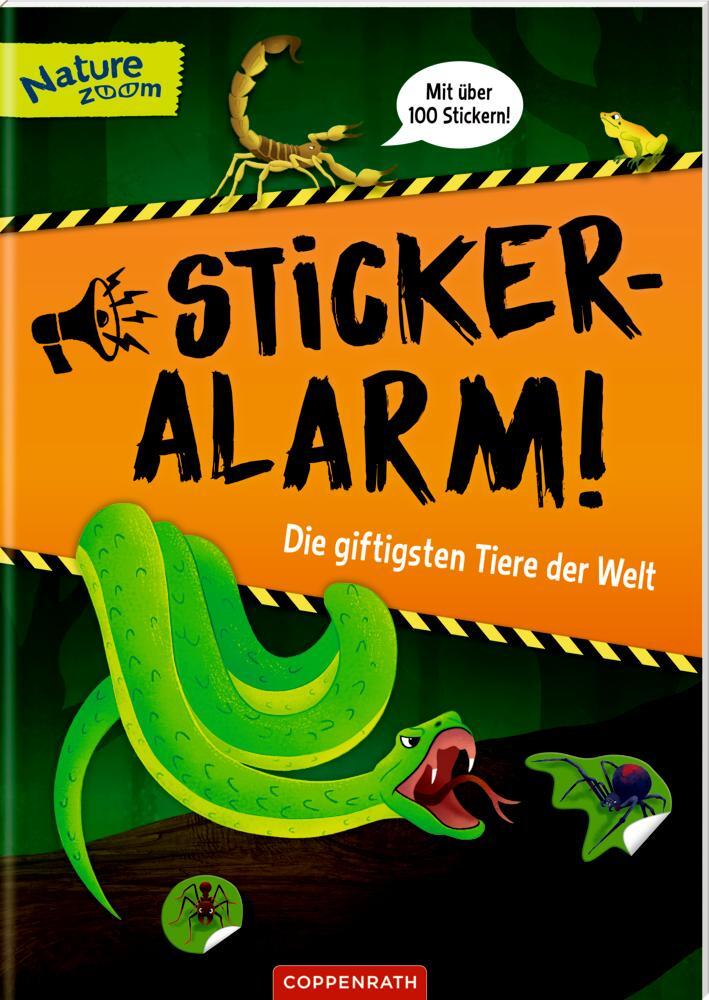 Cover: 9783649641780 | Sticker-Alarm | Die giftigsten Tiere der Welt Mit über 100 Stickern