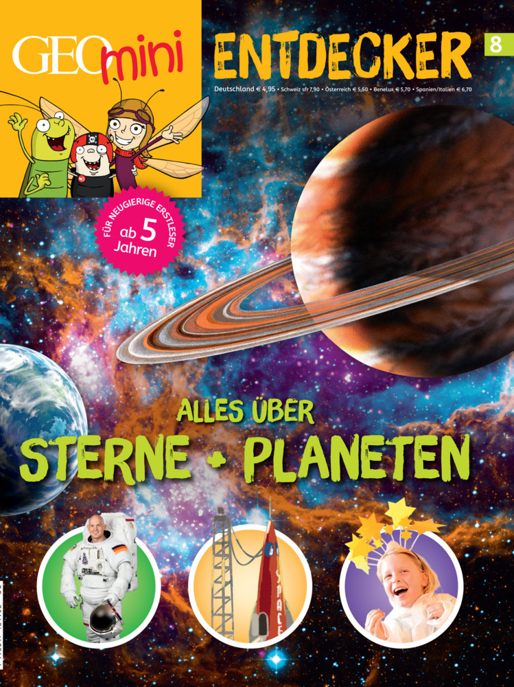 Cover: 9783652011105 | GEOlino mini Entdeckerheft 8/2017 - Alles über Sterne + Planeten