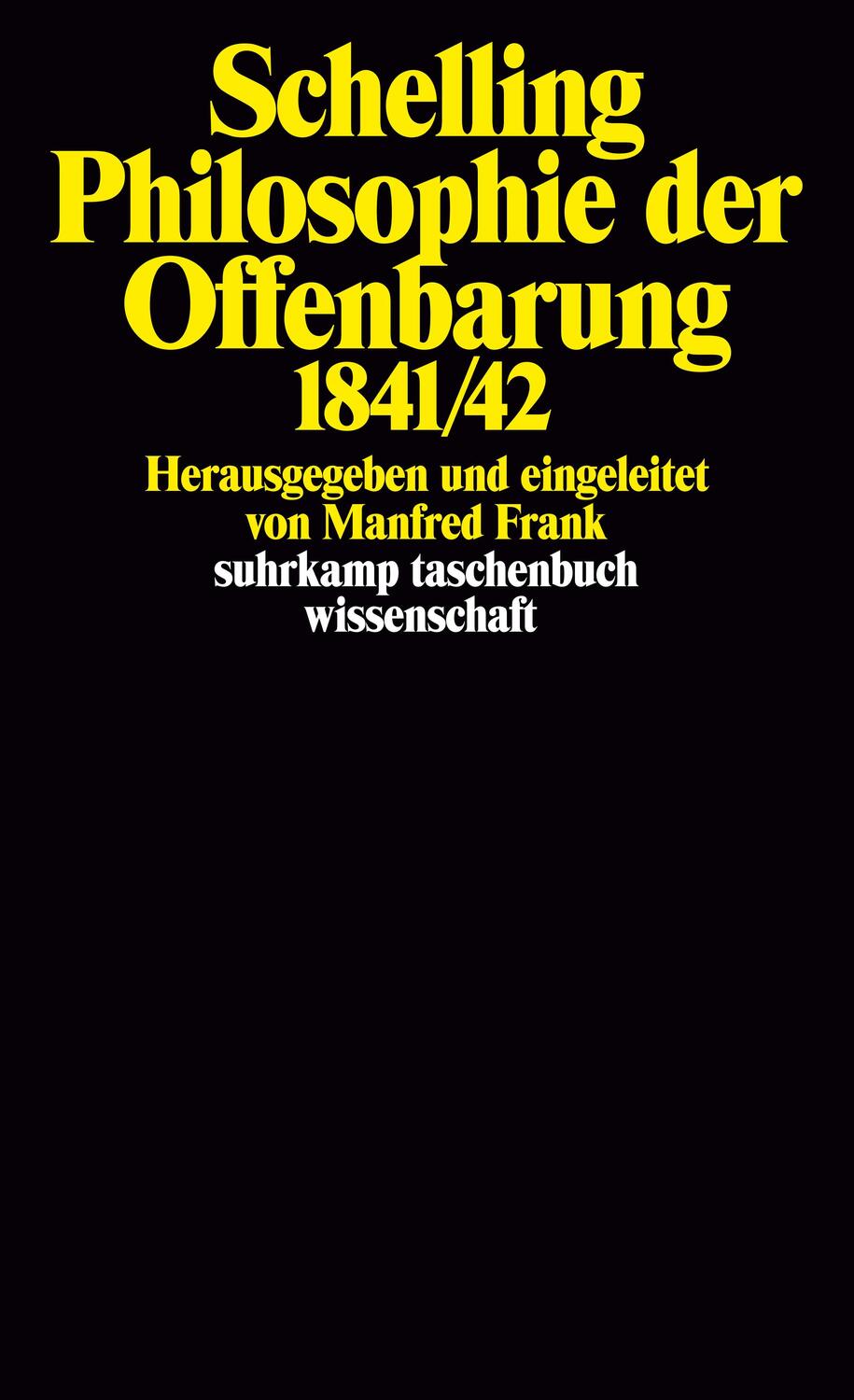 Cover: 9783518277812 | Philosophie der Offenbarung 1841/42 | Schelling | Taschenbuch | 1977