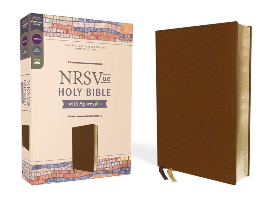 Cover: 9780310461494 | NRSVue, Holy Bible with Apocrypha, Leathersoft, Brown, Comfort Print