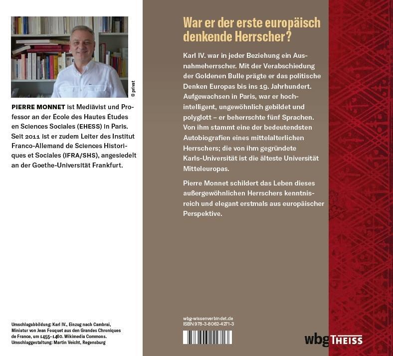 Rückseite: 9783806242713 | Karl IV. | Der europäische Kaiser | Pierre Monnet | Buch | 416 S.