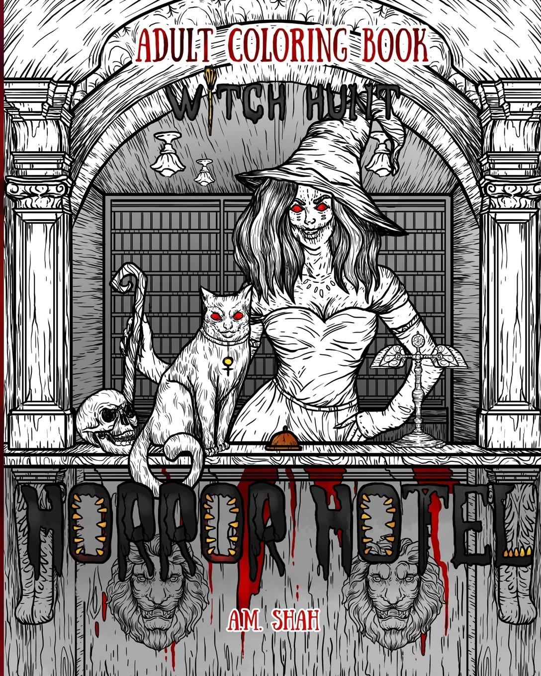 Cover: 9781947855007 | Adult Coloring Book Horror Hotel | Witch Hunt | A. M. Shah | Buch