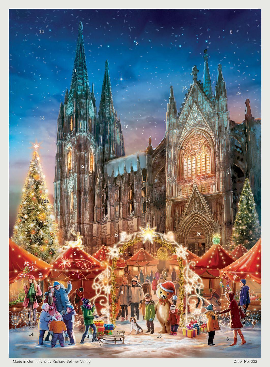 Cover: 4025985993327 | Adventskalender "Kölner Dom" | Papier-Adventskalender | M. Haduk