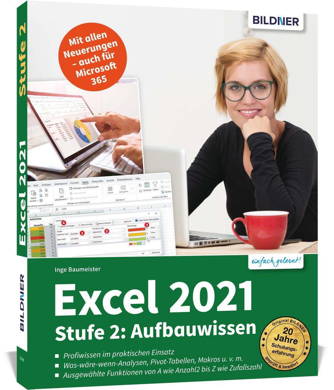 Cover: 9783832805241 | Excel 2021 - Stufe 2: Aufbauwissen | Inge Baumeister | Taschenbuch