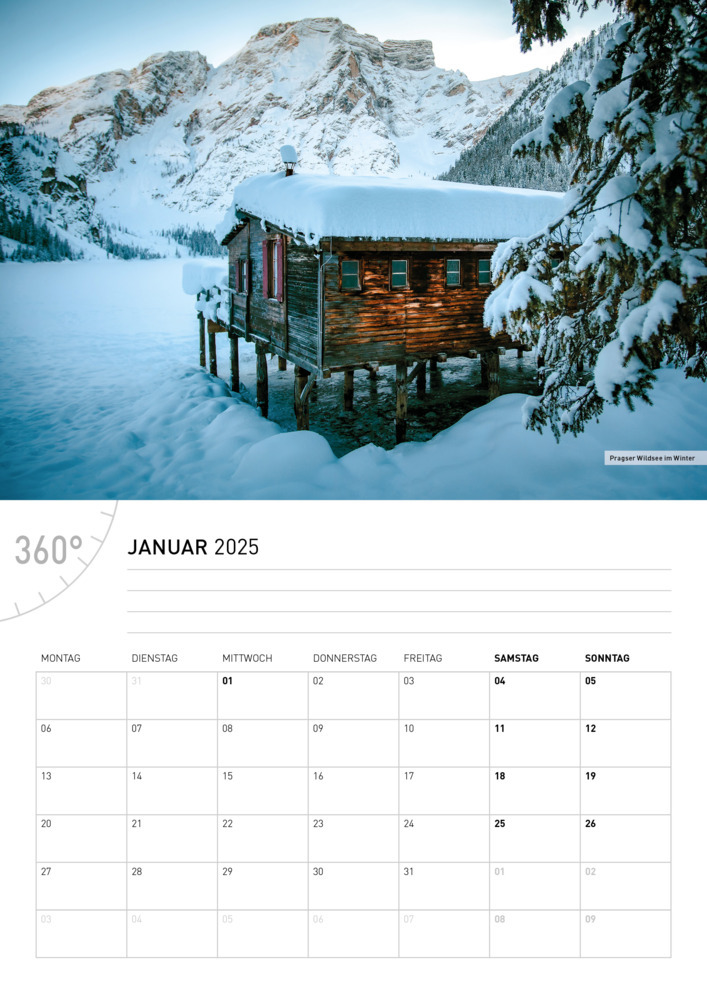 Bild: 9783968555768 | 360° Südtirol Broschürenkalender 2025 | Alexander Pichler (u. a.)