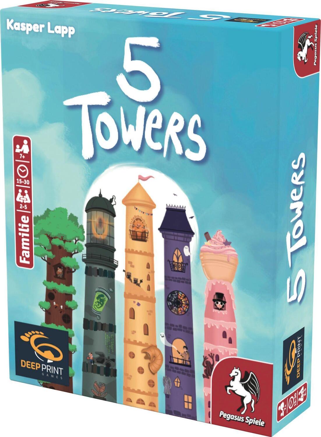 Bild: 4250231738388 | 5 Towers (Deep Print Games) | Spiel | 57814G | Deutsch | 2023
