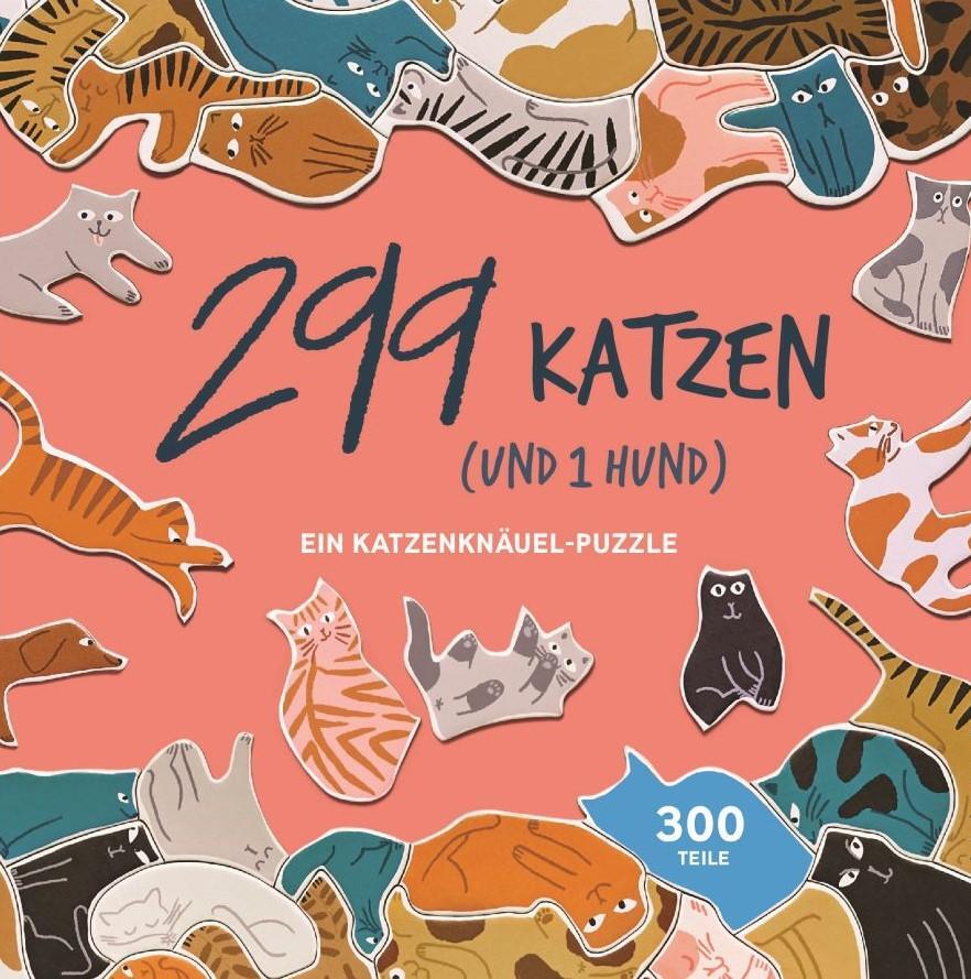 Cover: 9783962441579 | 299 Katzen (und 1 Hund). Puzzle 300 Teile | Ein Katzenknäuel-Puzzle