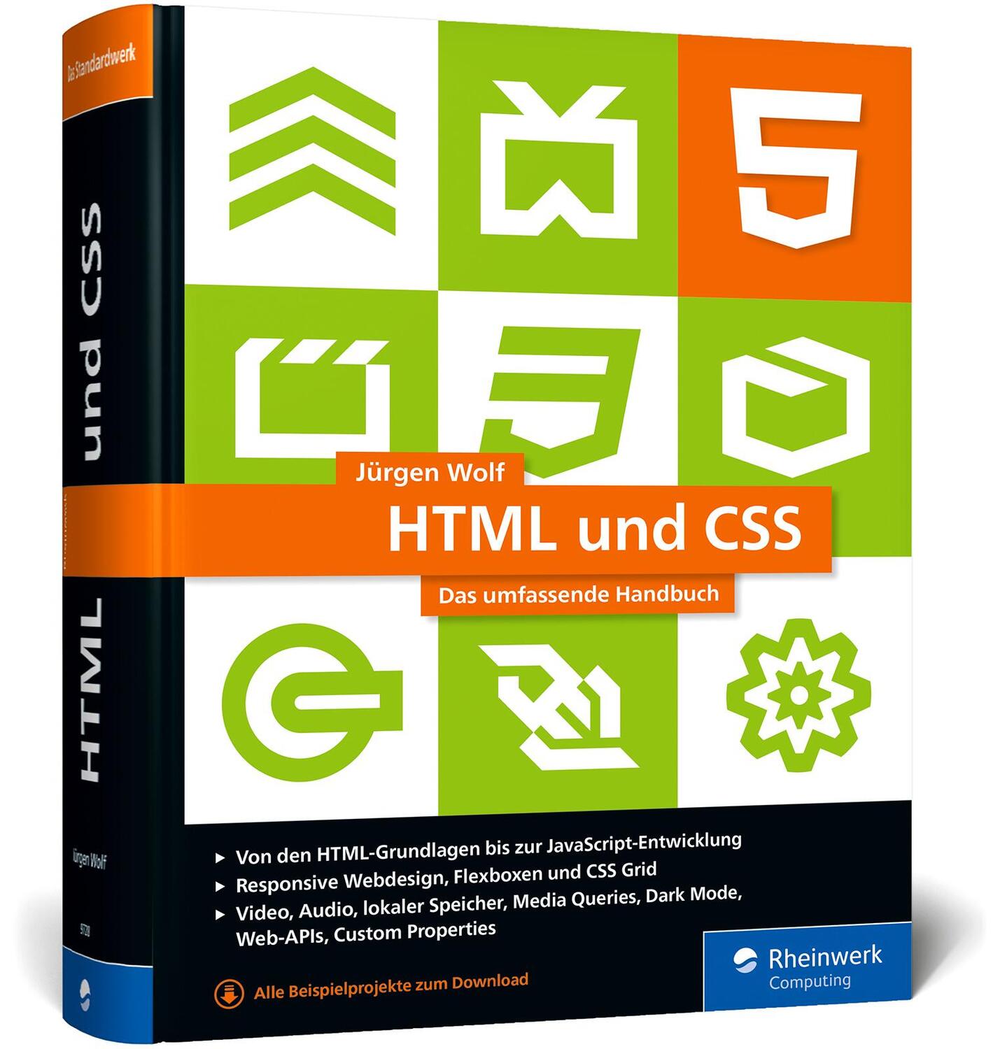 Cover: 9783836297288 | HTML und CSS | Jürgen Wolf | Buch | Rheinwerk Computing | 1124 S.