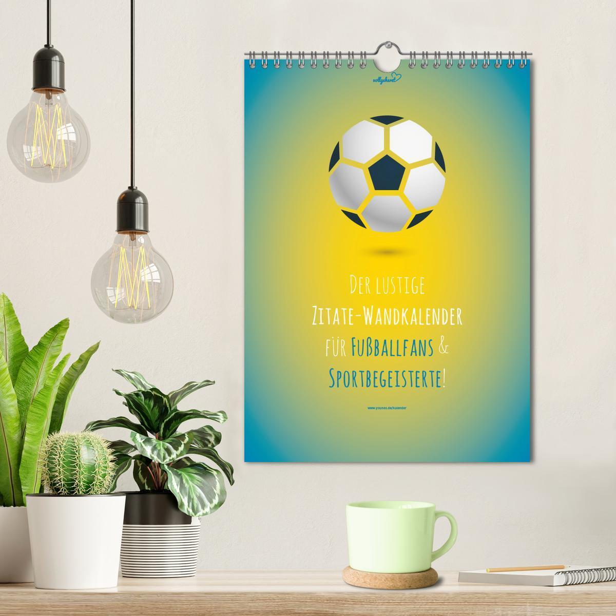 Bild: 9783435959525 | vollgeherzt: Der lustige Zitate-Wandkalender für Fußballfans und...