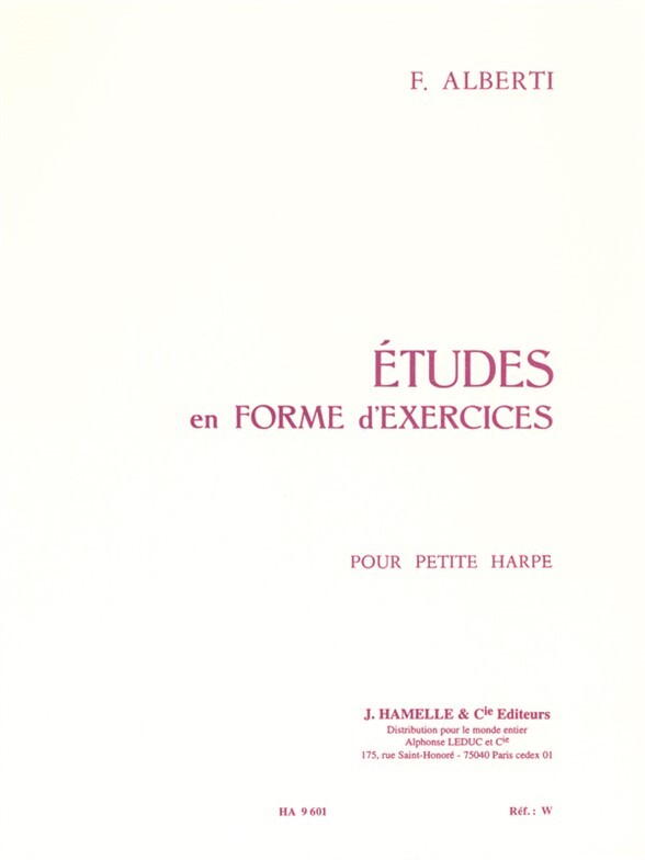 Cover: 9790230796019 | Etudes En Forme D'Exercices | Harpe Celtique | Alberti | Buch