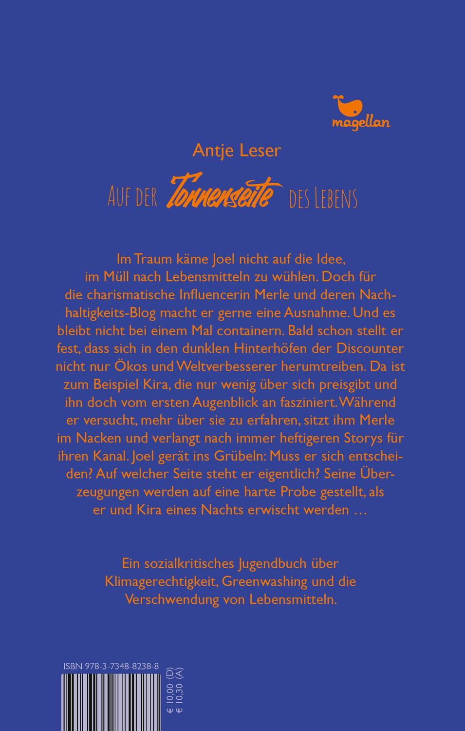 Rückseite: 9783734882388 | Auf der Tonnenseite des Lebens | Antje Leser | Taschenbuch | 272 S.