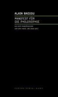 Cover: 9783851324846 | Manifest für die Philosophie | Alain Badiou | Taschenbuch | 107 S.