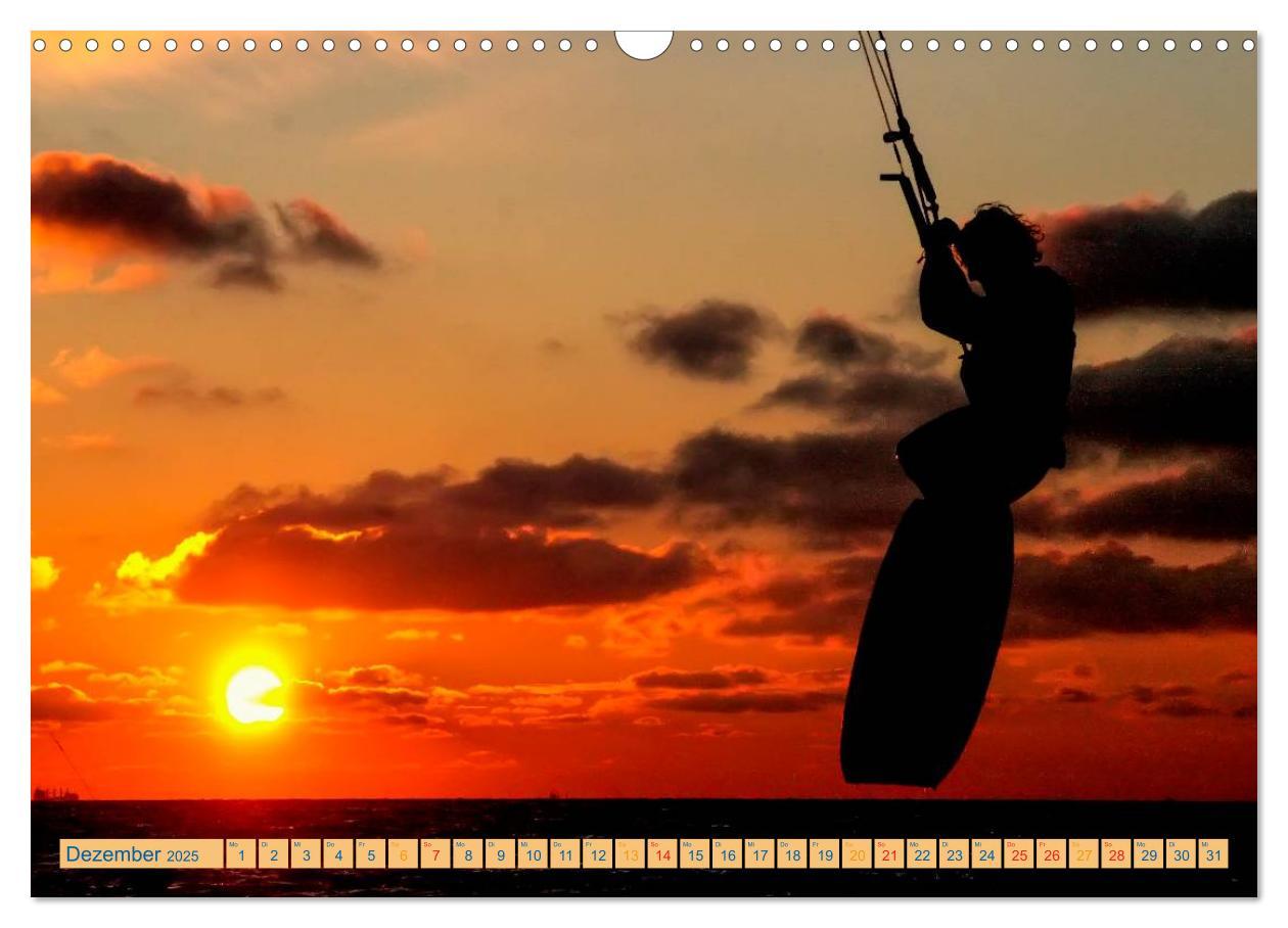 Bild: 9783435727117 | Kitesurfen - über den Wellen (Wandkalender 2025 DIN A3 quer),...