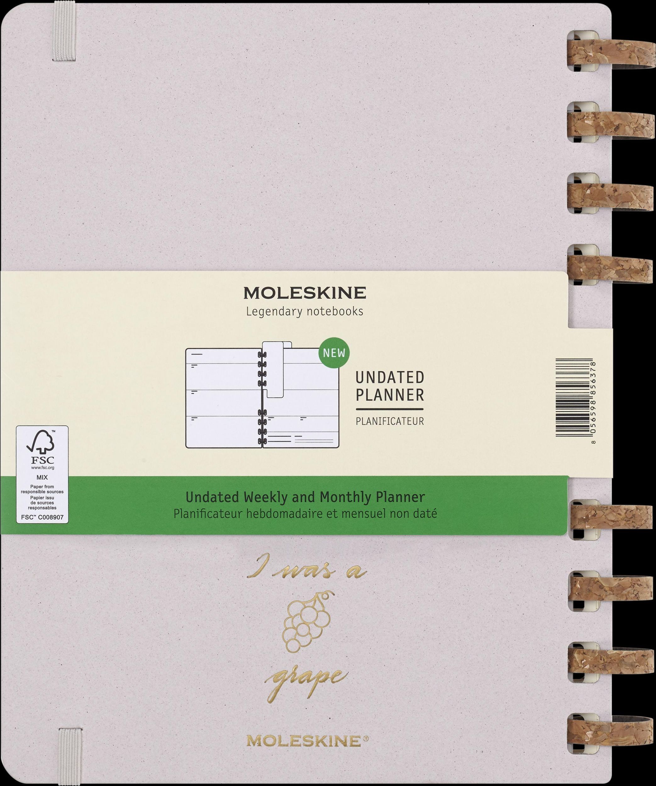 Bild: 8056598856378 | Moleskine Undatierter Life Kalender Mit Spiralbindung, Xl,...