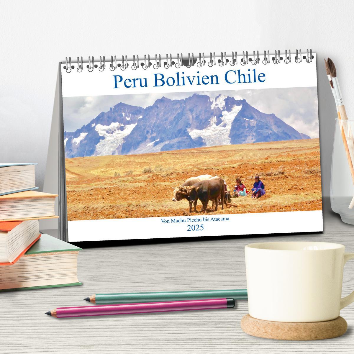 Bild: 9783435339617 | Peru Bolivien Chile (Tischkalender 2025 DIN A5 quer), CALVENDO...