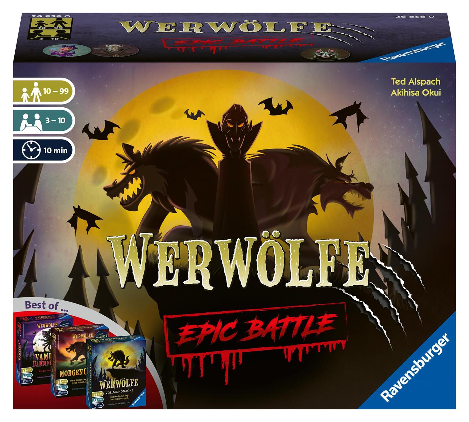 Cover: 4005556268580 | Ravensburger 26858 - Werwölfe - Epic Battle, Best-of der...