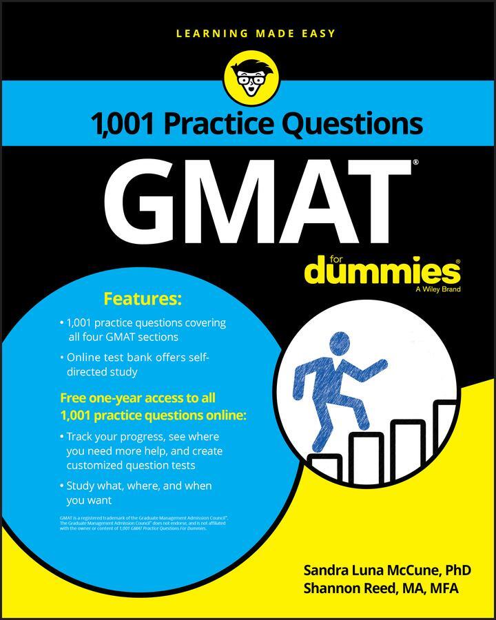 Cover: 9781119363125 | Gmat: 1,001 Practice Questions for Dummies | Mccune (u. a.) | Buch