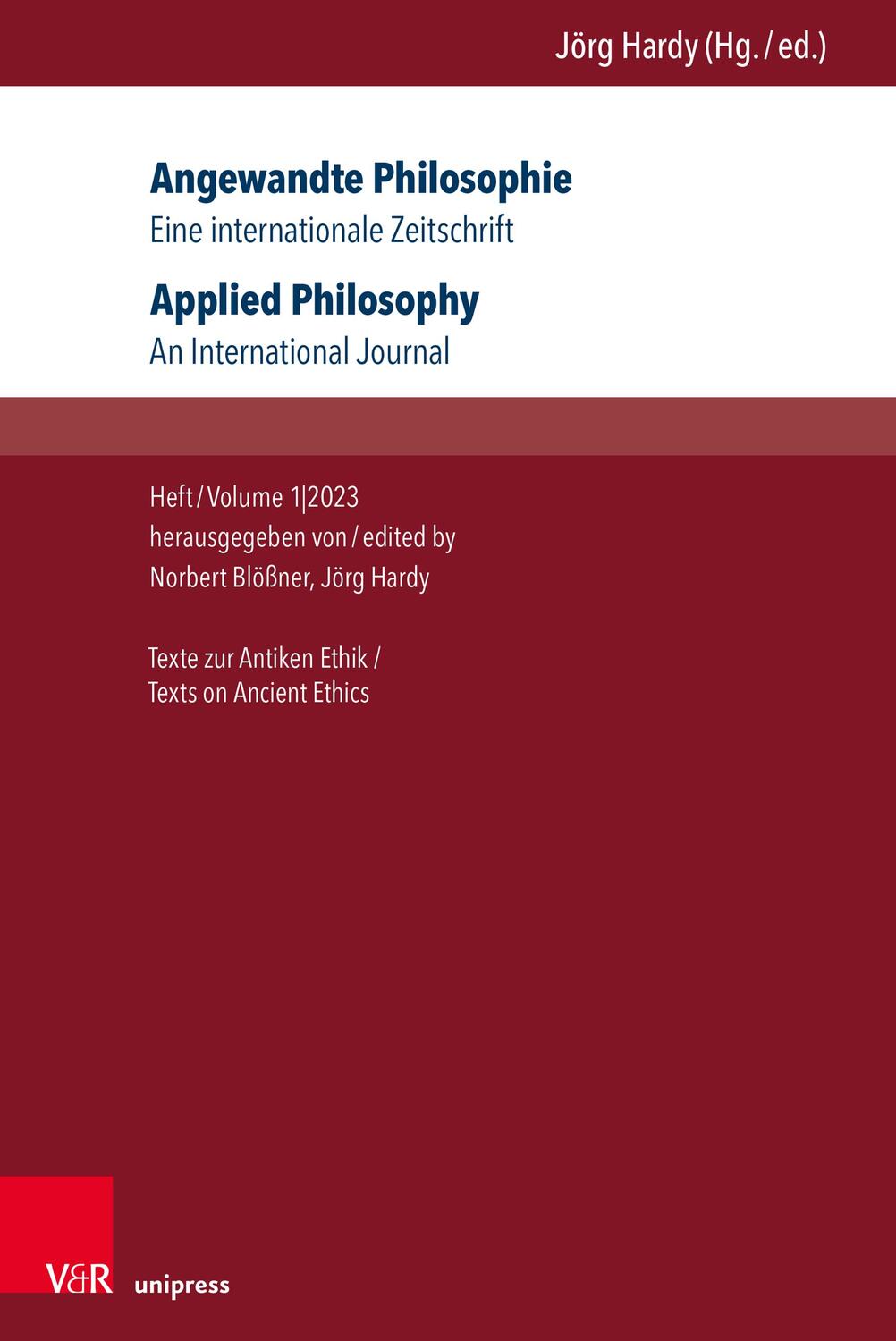 Cover: 9783847112402 | Angewandte Philosophie. Eine internationale Zeitschrift / Applied...