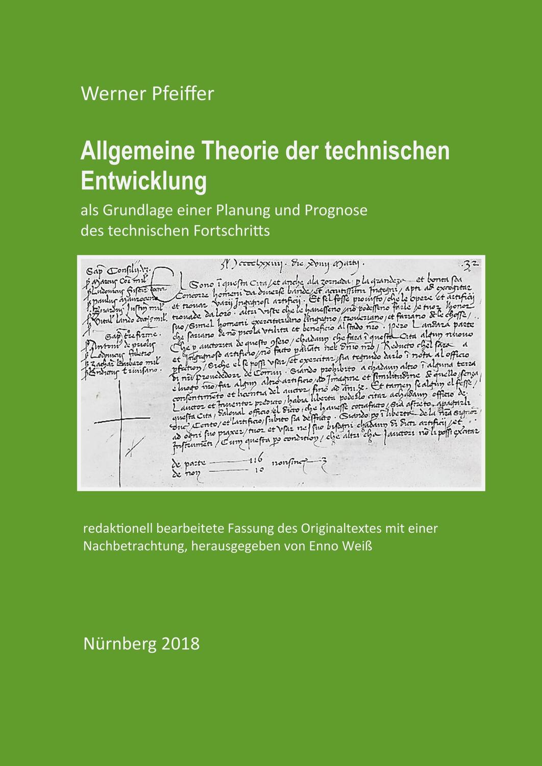 Cover: 9783748161578 | Allgemeine Theorie der technischen Entwicklung | Werner Pfeiffer
