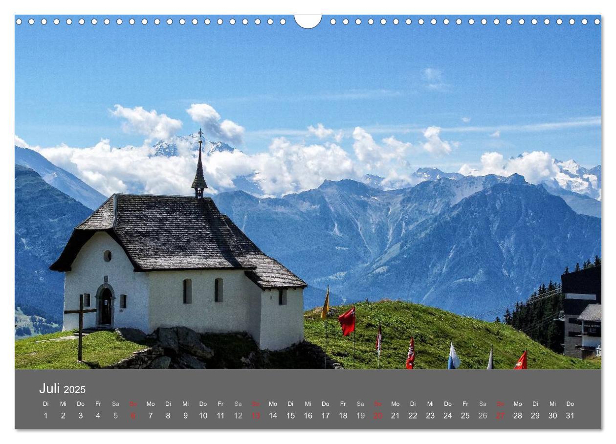 Bild: 9783435611539 | Wallis. Perle der Schweiz (Wandkalender 2025 DIN A3 quer), CALVENDO...