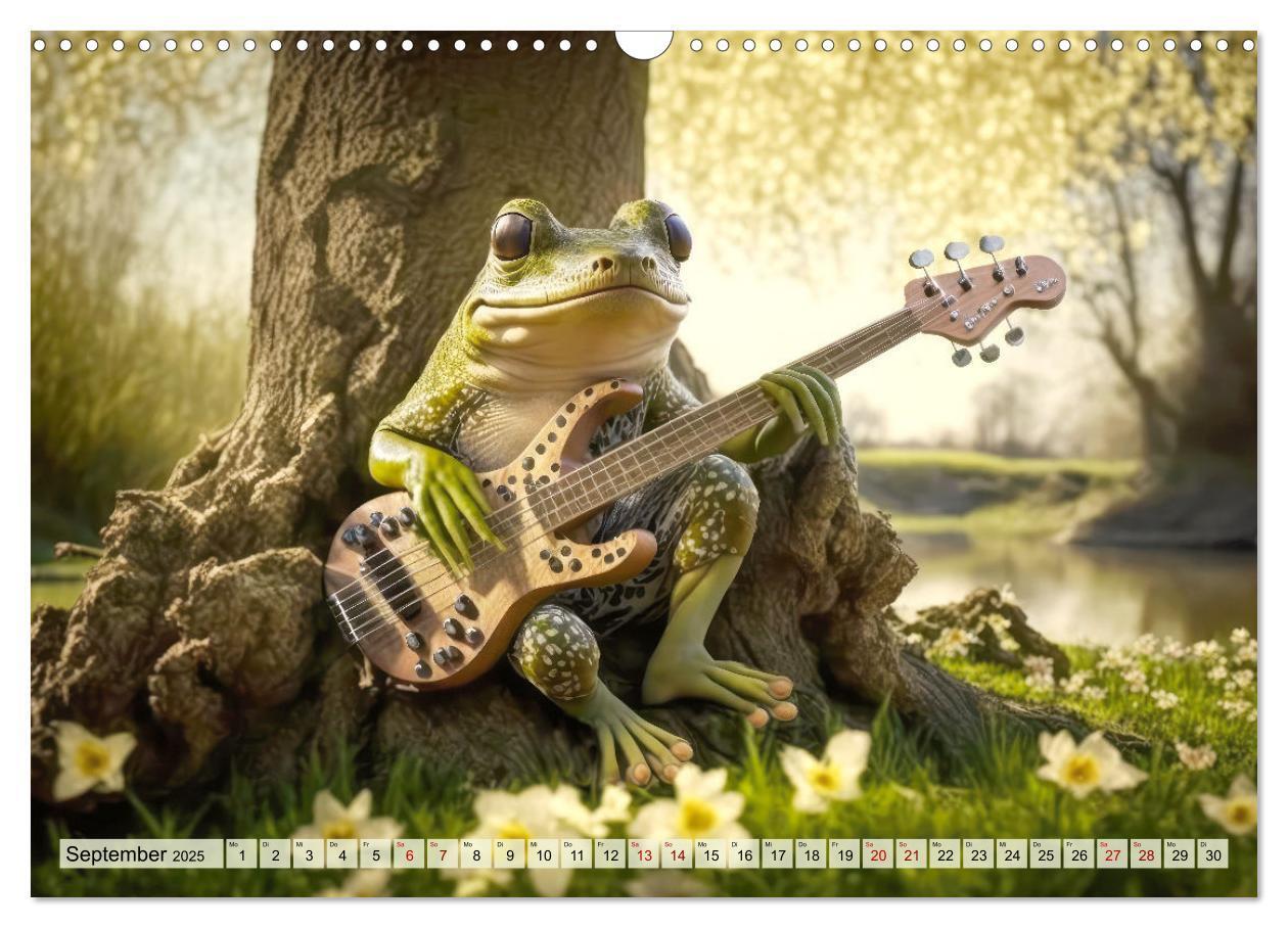 Bild: 9783383916236 | Frosch Konzert (Wandkalender 2025 DIN A3 quer), CALVENDO...