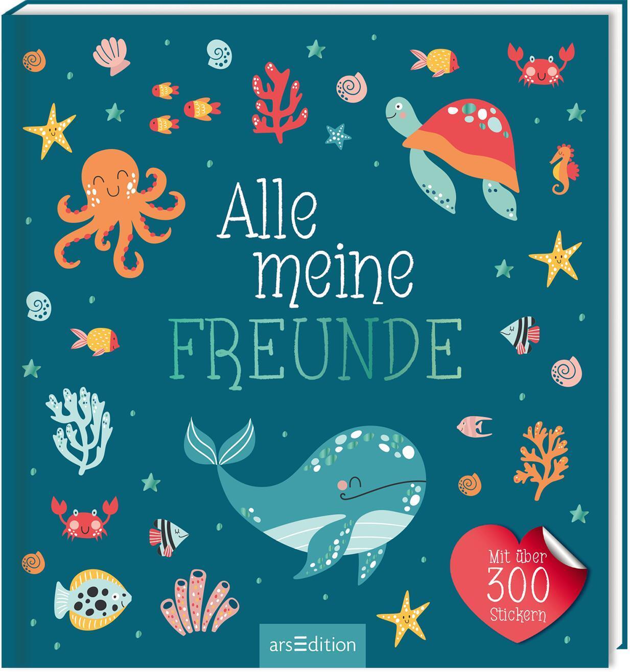 Cover: 4014489127642 | Alle meine Freunde - Meer | Mit über 300 Stickern | Buch | 64 S.