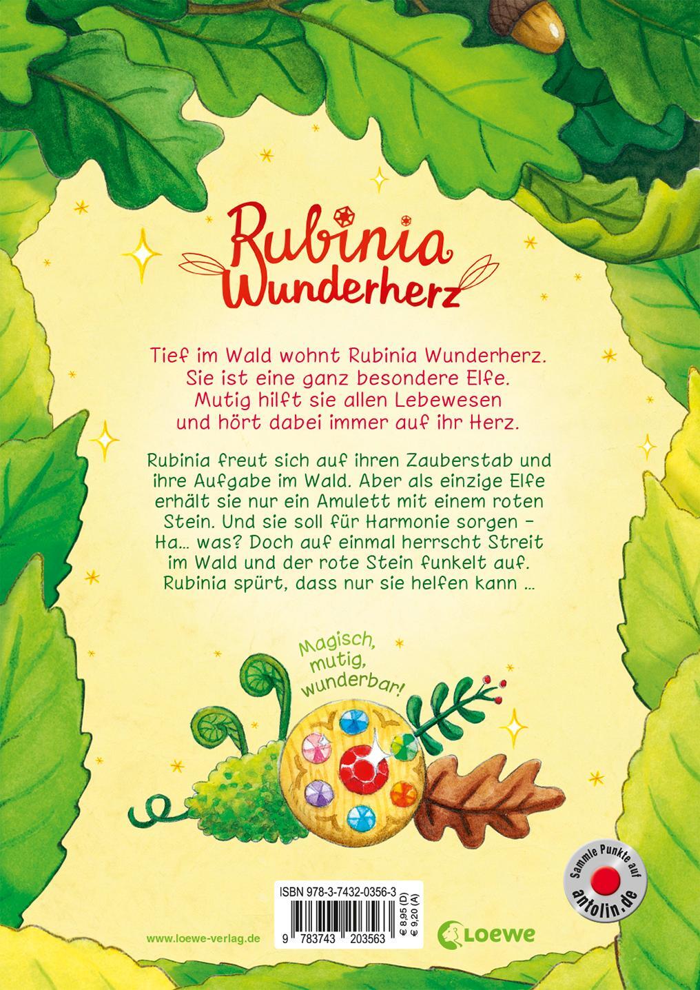 Rückseite: 9783743203563 | Rubinia Wunderherz, die mutige Waldelfe (Band 1) - Der magische...