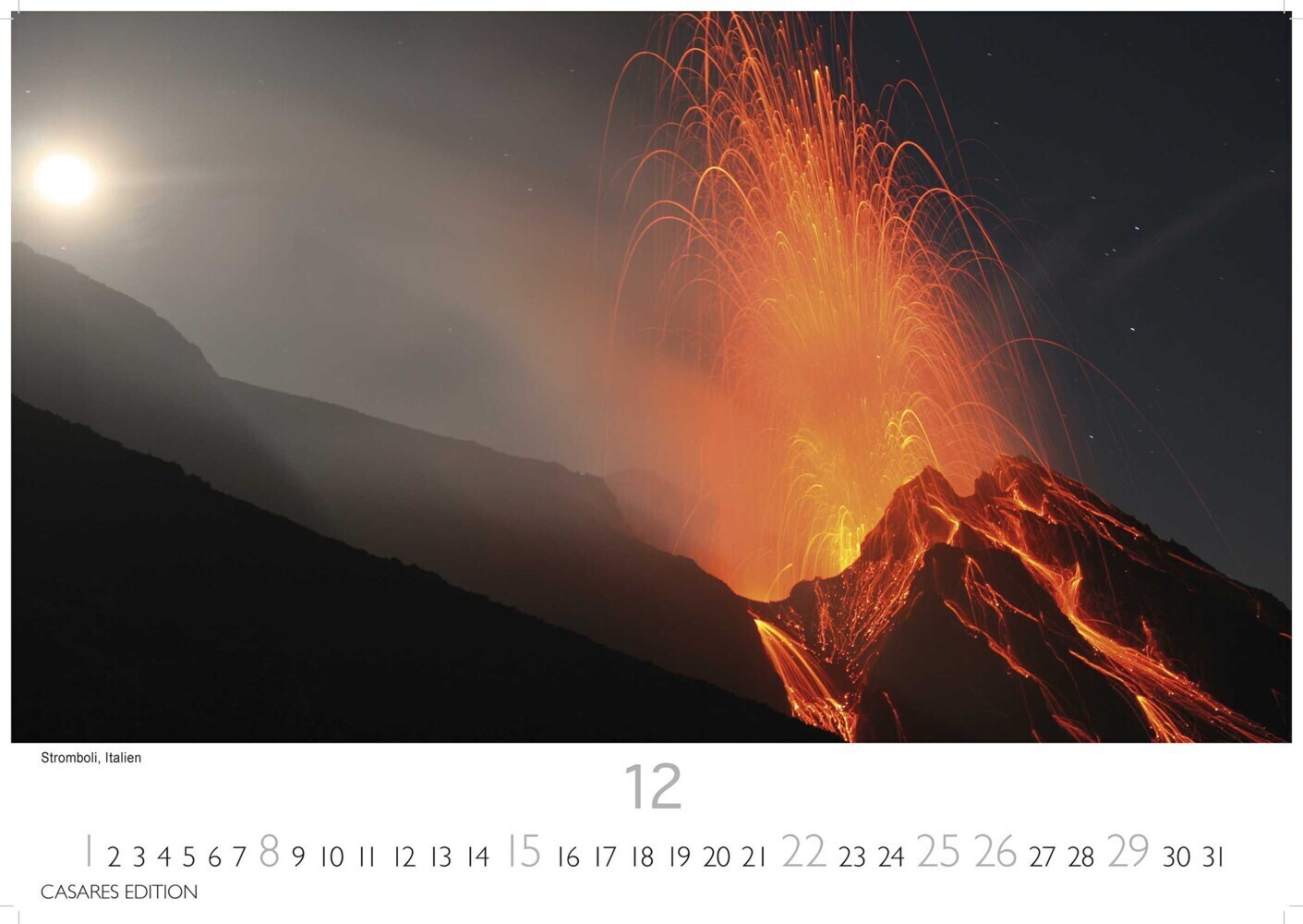 Bild: 9789918618736 | Vulkane 2024 L 35x50cm | Kalender | 14 S. | Deutsch | 2024