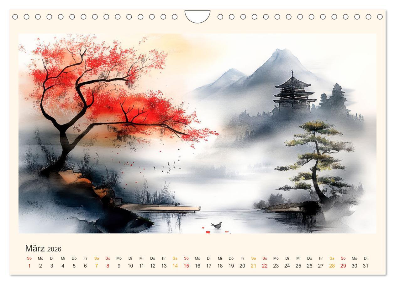 Bild: 9783457251249 | Japan - die Farben der Tradition (Wandkalender 2026 DIN A4 quer),...