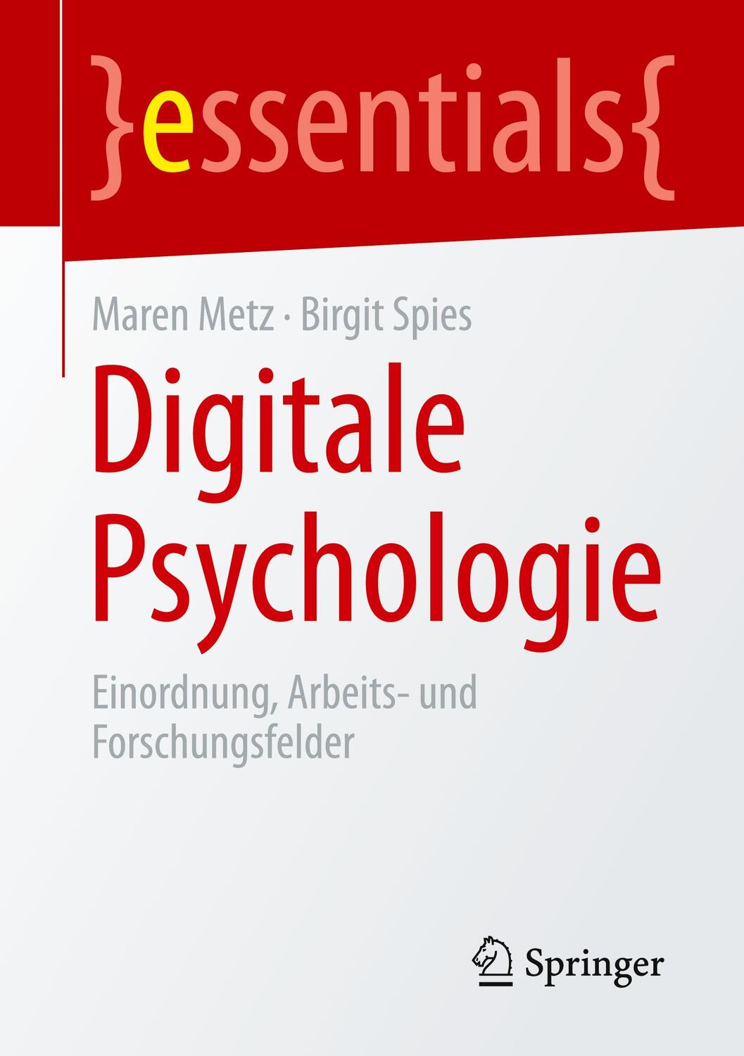 Cover: 9783658320102 | Digitale Psychologie | Einordnung, Arbeits- und Forschungsfelder