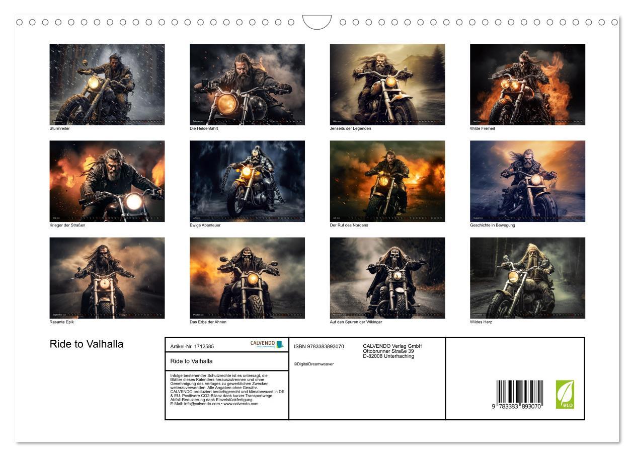 Bild: 9783383893070 | Ride to Valhalla (Wandkalender 2025 DIN A3 quer), CALVENDO...