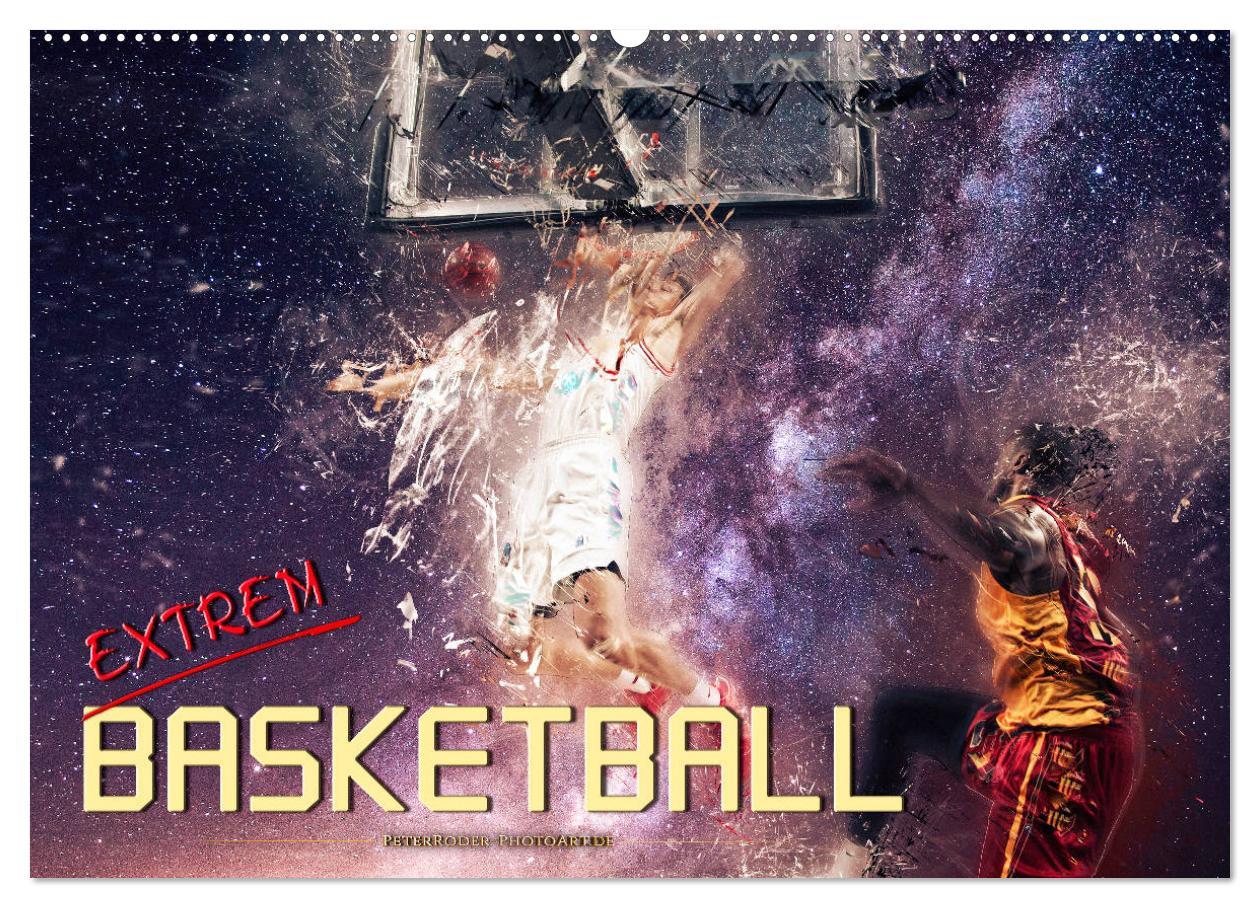 Cover: 9783435324774 | Basketball extrem (Wandkalender 2025 DIN A2 quer), CALVENDO...