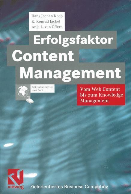 Cover: 9783322899132 | Erfolgsfaktor Content Management | Hans Jochen Koop (u. a.) | Buch