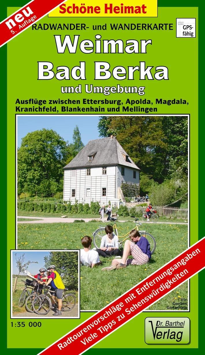 Cover: 9783895910784 | Weimar, Bad Berka und Umgebung 1 : 35 000. Radwander-und Wanderkarte