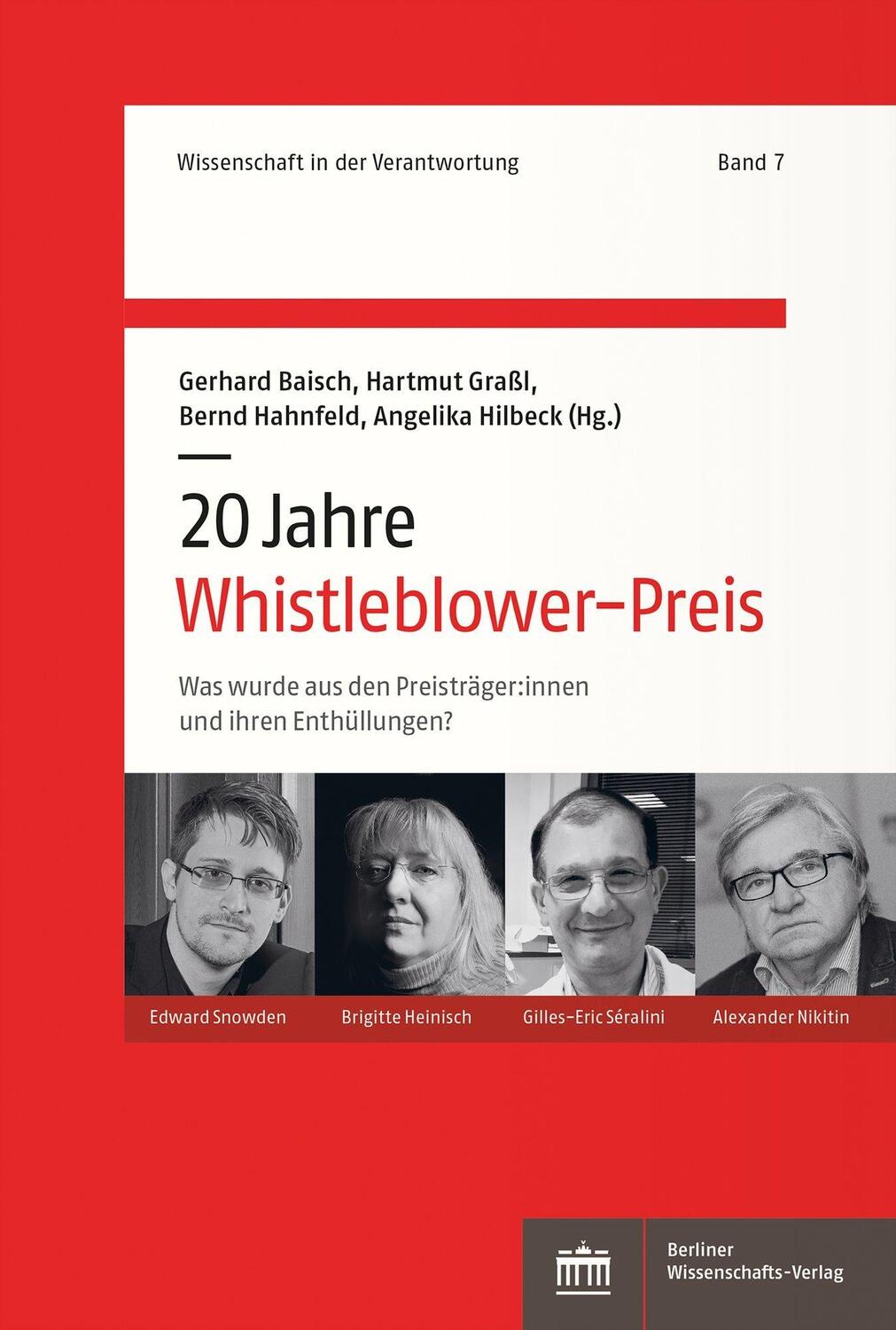 Cover: 9783830555506 | 20 Jahre Whistleblower-Preis | Gerhard Baisch (u. a.) | Taschenbuch