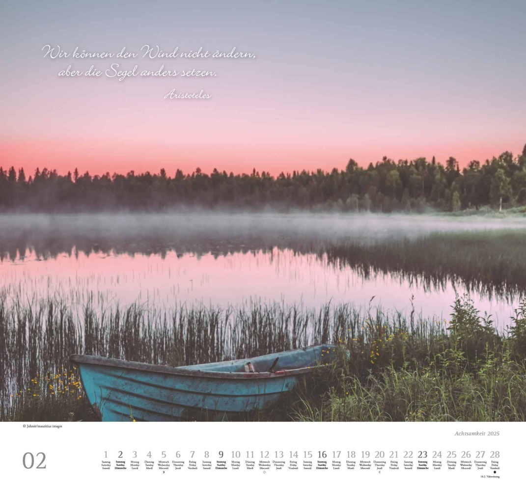 Bild: 4250809653495 | DUMONT - Achtsamkeit 2025 Wandkalender, 38x35,5cm,...