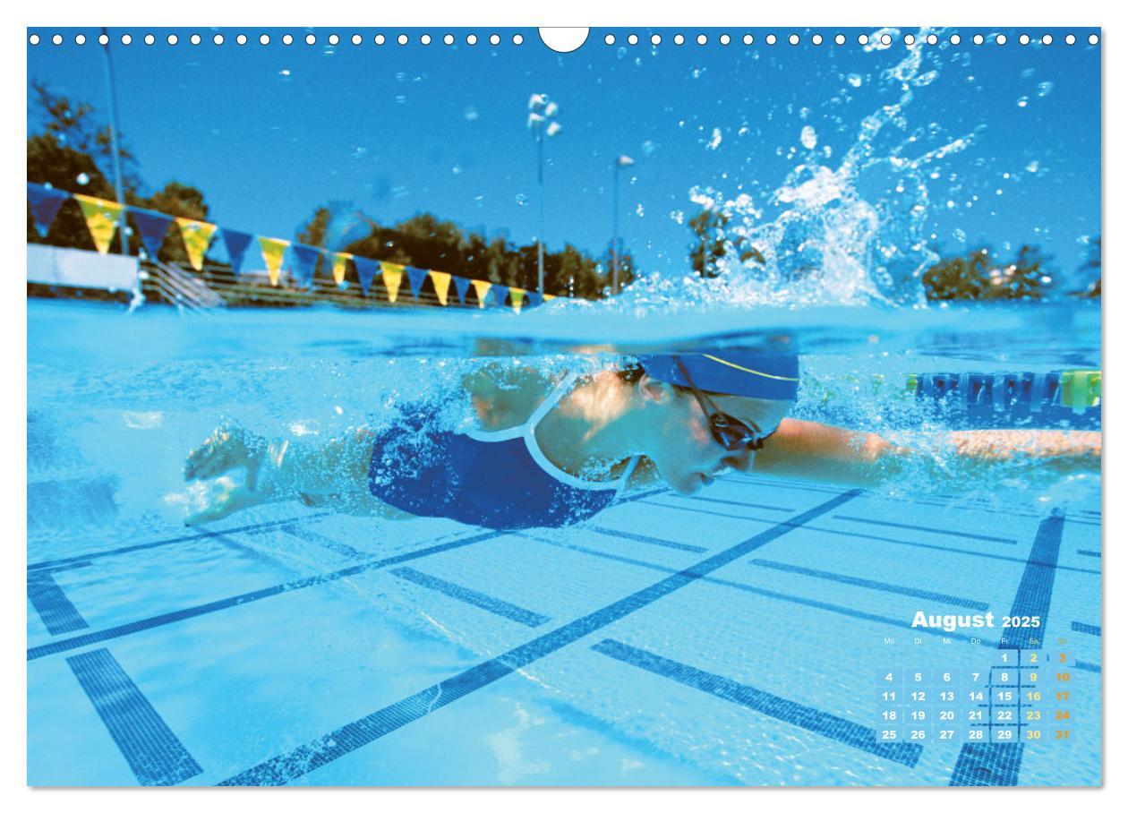 Bild: 9783383884788 | Schwimmen: Sport auf blauen Bahnen (Wandkalender 2025 DIN A3 quer),...