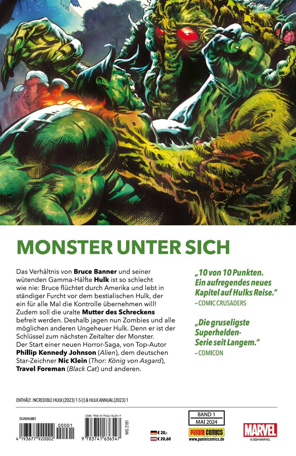Rückseite: 9783741636547 | Der unglaubliche Hulk | Bd. 1: Das Zeitalter der Monster | Taschenbuch