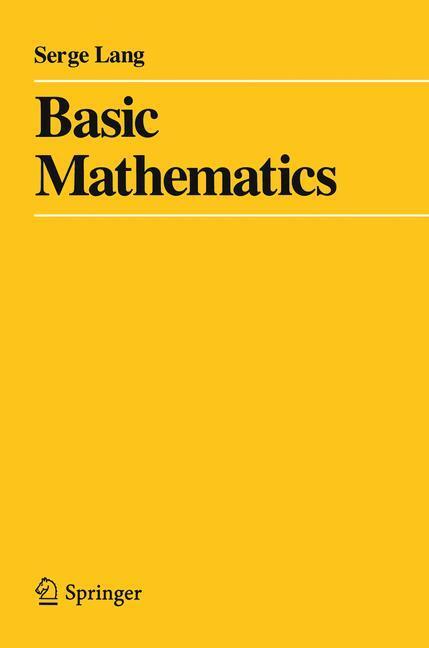 Cover: 9780387967875 | Basic Mathematics | Serge Lang | Taschenbuch | Paperback | Englisch