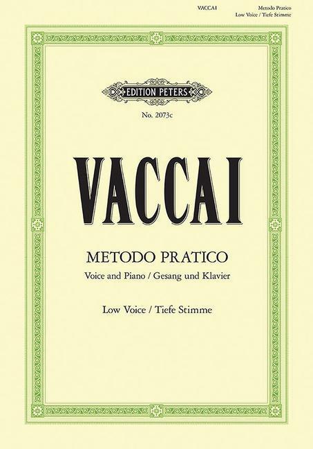 Cover: 9790014009304 | Metodo Pratico di Canto Italiano | Nicola Vaccai | Broschüre | Buch