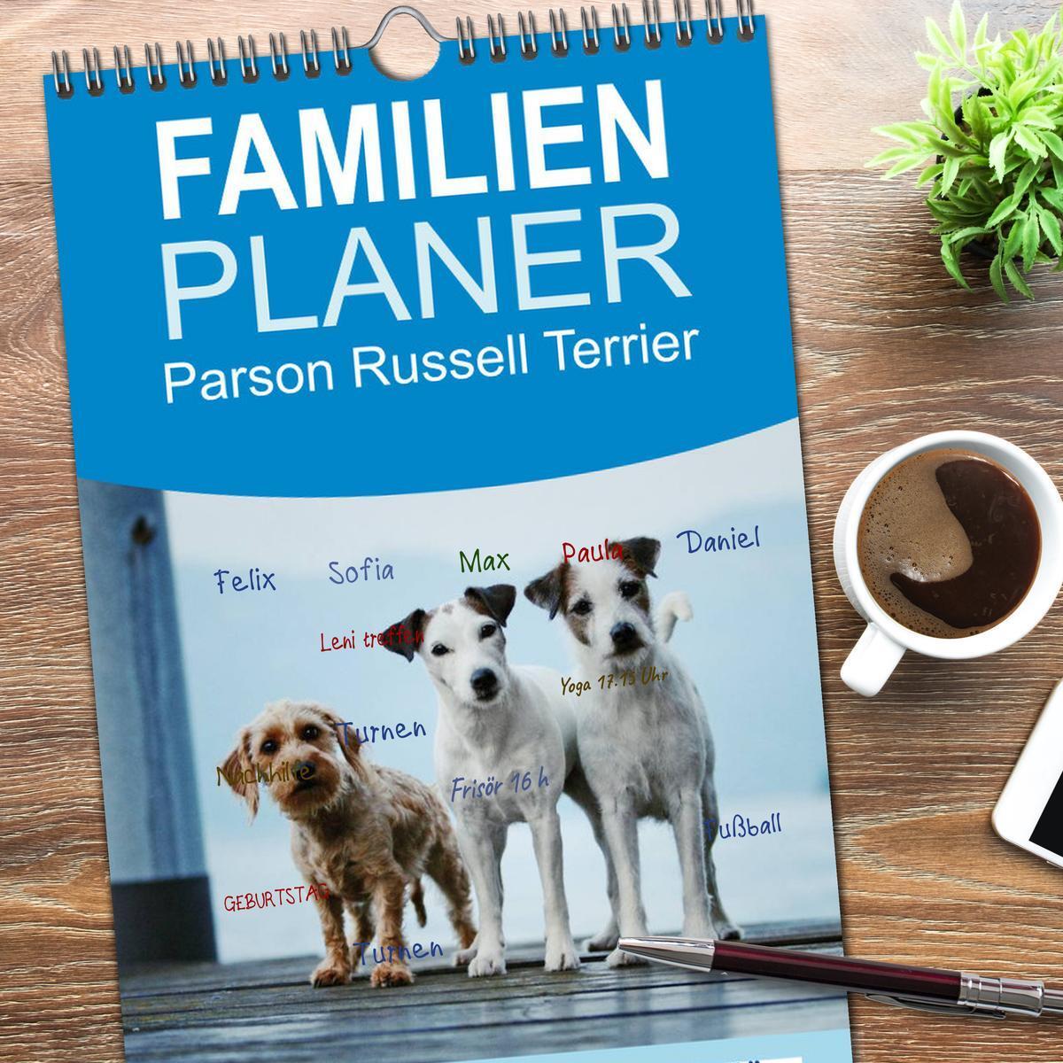 Bild: 9783457113073 | Familienplaner 2025 - Parson Russell Terrier mit 5 Spalten...