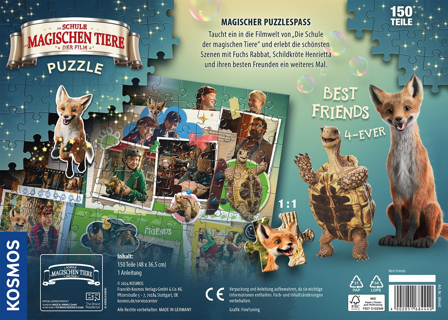 Bild: 4002051684440 | Die Schule der magischen Tiere: Puzzle zum Film - Best Friends | Spiel