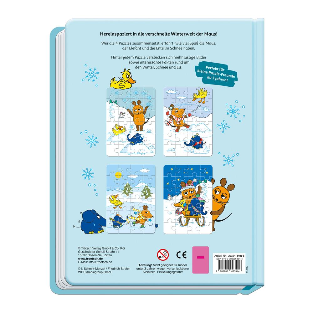 Bild: 9783988023544 | Trötsch Die Maus Winter-Puzzlebuch Puzzlebuch | KG | Buch | 10 S.