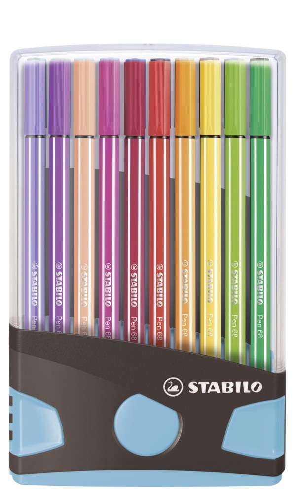 Cover: 4006381551250 | Premium-Filzstift - STABILO Pen 68 ColorParade - 20er Tischset in...